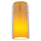 Access Lighting Glassn Glass, Cylinder Shade, Brushed Steel Finish, Clear Amber Glass 23133-BS/CLAM - alternate 1